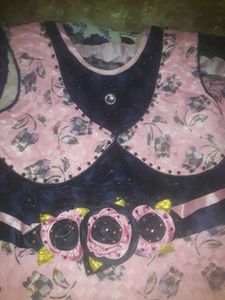 Pink Floral Girls Dress