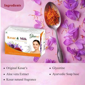 Glowme Kesar &amp; Milk Soap