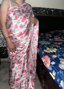 satin saree