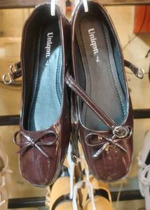 Coffee Brown Single Buckle Heels