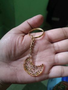 Crescent Moon Keychain