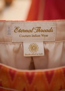 Orange Embroidered Lehenga Choli