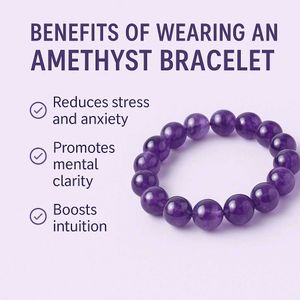 Amethyst Beaded Bracelet