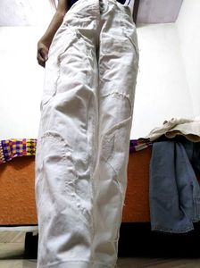 White Distressed Jeans