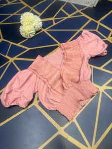 Puff Sleeves Crop Top