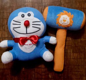 Hurry! Soft Toy Combo – Doraemon &amp; Hammer