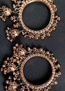 Oxidized Silver Jhumka Bangles – Navratri Special