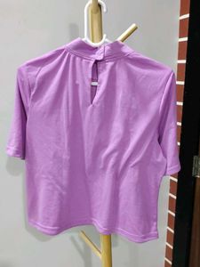 Violet High Neck Tshirt