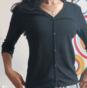 Black Women Shirt Cum Top