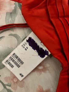 h&amp;m Red &amp; Black Party Dress