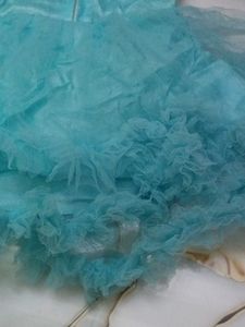 Sparkly Aqua Tulle Party Dress
