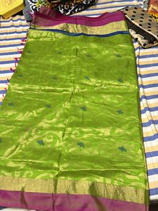 Soft Silk Green Saree