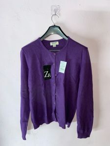Purple Cardigan
