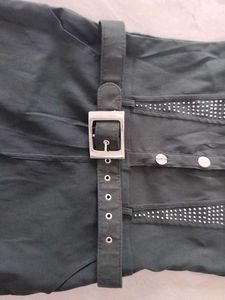 Belted Mini Shirt Dress