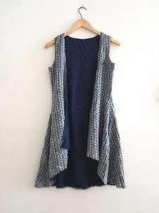 Navy Blue Casual Coat (Women's)