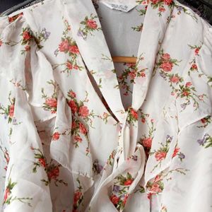 Korean Floral Top