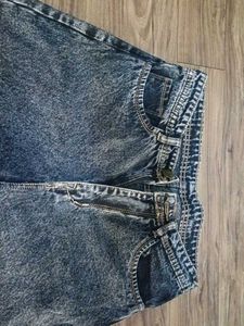 Vintage Acid Wash Wide Leg Jeans