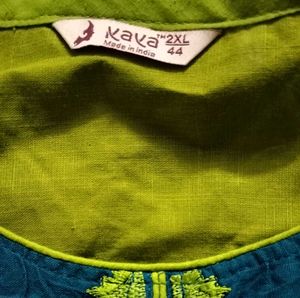 Green And Blue Kurti