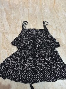 Black & White Peplum top