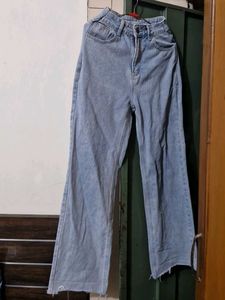 Wide Leg Denim Jeans