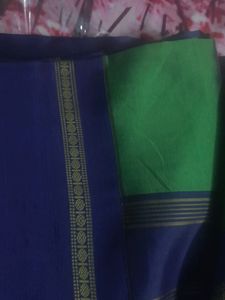 Green And Blue Saree