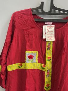 Red &amp; Green Kurta Set (XXL)