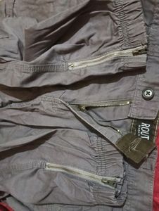 Grey Cargo Pant For Men