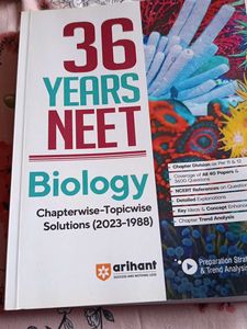 36 Years NEET Biology Solutions (2023-1988)