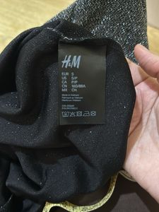 H&amp;M Shimmer Party Crop Top