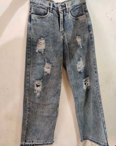 Trendy high rise Straight leg Jeans👖