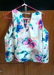 Floral Cold Shoulder Top