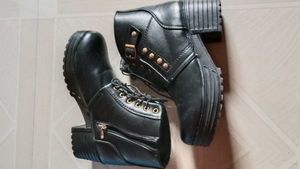 Chunky Heel Ankle Boots