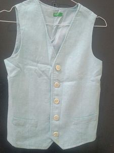 Benetton Light Blue Vest