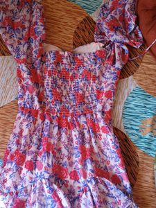 Floral Print Mini Dress