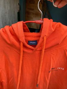 Orange POLHAM brand  Graphic Hoodie