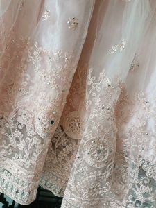 Peach Embroidered Lehenga Choli