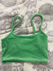 Green Crop Top