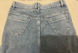 Light Wash Cargo Jeans