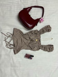 Sweetheart neckline Corset style top