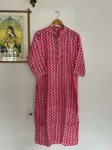 Pink Printed Kurta set