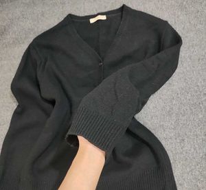 V Neck Button Down Cardigan Black 🖤