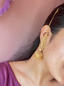 Jhumka With Straight Maati