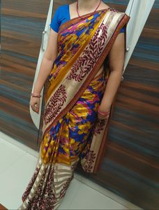 multi colour saree