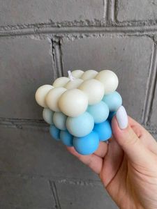 Combo Of Two Tri Color Bubble Candles