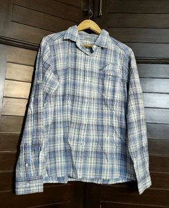 Craghoppers Women Blue Checks Cotton Shirt