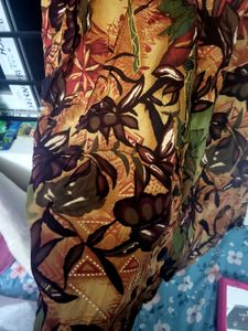 Vintage Floral Print Button-Down Shirt