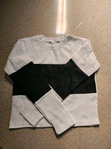 Women T Shirt White And Black