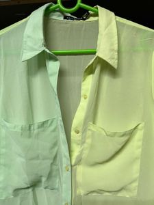 Neon Green Sheer Shirt💚💛