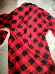 Red &amp; Black Checkered Shirt