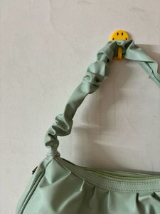 cute seagreen colour bag